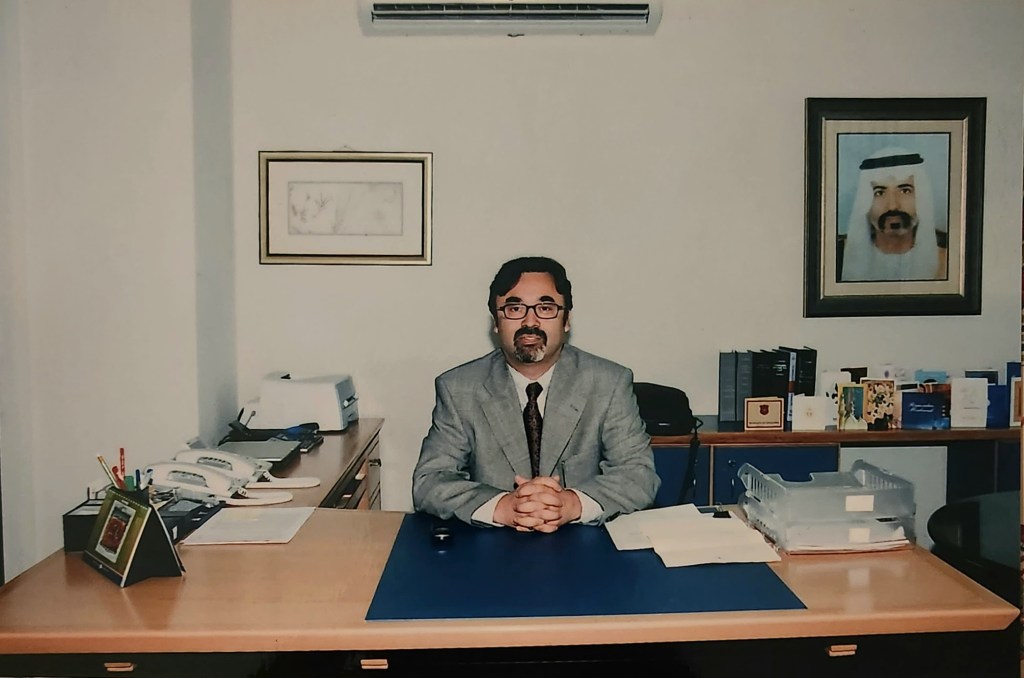 Hamid Farooq in his CEO's office at Warid Telecom in 2006.